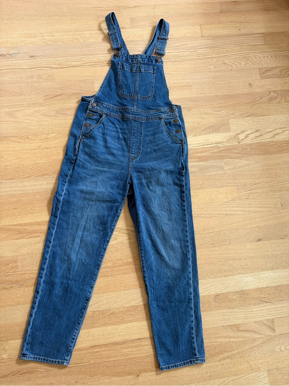 J. Crew Medium Blue Denim Overalls